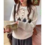  вязаный свитер a-ga il рисунок вязаный кардиган женский 