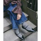 シューズ 「追加」ポインテッドワンストラップフラット レディース