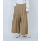 ショッピングワイドパンツ パンツ ウール混ギャバワイドパンツ レディース