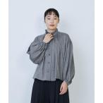 ブラウス シャツ リネンコットンヤクローンフリルカラーブラウス レディース