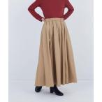 ショッピングロングスカート スカート コットンポリエステルギャザーロングスカート