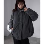 ダウンコート ダウンジャケット ナイロンワッシャー中綿ダウンジャケット レディース