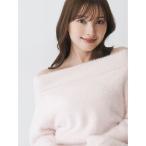 ニット セーター 「追加生産」ミニシャギーオフショルニット レディース