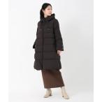 ダウンコート ダウンジャケット スムースタフタ_フェイクファー衿ダウンコート レディース