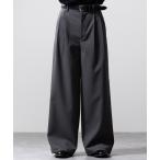 ショッピング大人 スラックス 「CLEL」Herringbone Prime TR Stripe 2Tuck Slacks / ヘリンボーンプライムTR ストライプ2タ