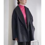 コート アウター 「追加2」Super160 ショールカラーハーフコート レディース