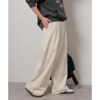 ショッピングコーデュロイ パンツ 「追加2」ウォッシャブルコーデュロイタックワイドパンツ レディース