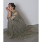 ショッピングラベンダー ドレス シアービスチェ風フレアドレス