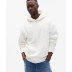 「GAP」 プルオーバーパーカー X-SMALL ホワイト メンズ
