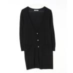 ショッピングロングカーディガン 「COOMB」 ニットカーディガン 40(L) ブラック レディース