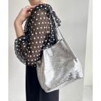 ショッピングエナメルバッグ 「SHENERY」 ハンドバッグ FREE シルバー レディース