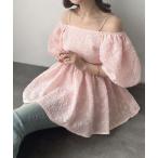 「Meiru」 半袖ブラウス MEDIUM ピンク レディース