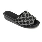 [ бесплатная доставка ] Jaguar do тканый каблук выше Pantah long тапочки анютины глазки 9335 чёрный салон обувь женщина женский салон надеть обувь офисная работа место надеть обувь офис надеть обувь сандалии 