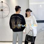 ショッピング親子 ペアルック 親子ペア ウイング 長袖パーカー 春秋 家族揃い 親子 ペアルック パパ ママ キッズ親子服 カップル カジュアル スウェット 部屋着 カップル服 プレゼント