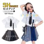  Kids танцевальный костюм .... выставить Cheer девушка Jazz Dance в клетку юбка брюки рубашка Cheer Dance Корея hip-hop постановка одежда отвечающий .. группа одежда 