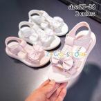 サンダル キッズ お姫様靴 子供サンダル ビーチシューズ女の子 子ども靴 リボン こども 夏キッズシューズ 赤ちゃん 滑り止め 軟らかい底 姫系 プリンセス靴 女児