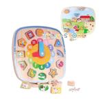 時計のおもちゃ 5IN1 木製パズル 木製おもちゃ 時間認知 数字認知 形の認知 色々遊び方の木のおもちゃ 男の子 色の認識 女の子 誕生日 プレゼント