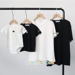 親子 ペアルック ベビー 親子コーデ ベビー服 ロンパース 赤ちゃん カバーオール Tシャツ 半袖 ペアTシャツ 兄弟お揃い ペアルック リンクコーデ キッズ 綿100%