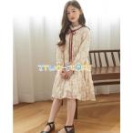 子供ワンピース フォーマル発表会ドレス 子どもワンピース 長袖ワンピ ピアノ 発表会 韓国子供服 卒園式 結婚式 キッズワンピース