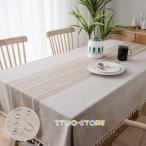 テーブルクロス おしゃれ 撥水加工 北欧 テーブルカバー リネン 撥水 90x90cm 140x140cm 140x180cm お手入れ簡単 汚れ防止 厚手 正方形 円形テーブル利用可能