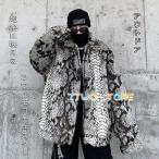 ショッピングモコモコ ビッグシルエット ファージャケット モコモコ パイソン ヘビ柄 ミリタリー フードジャケット フーディー 迷彩 韓国 ファッション 蛇柄 長袖 おしゃれ 派手