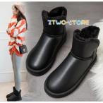 ムートンブーツ レディース ショートブーツ  ぺたんこ 歩きやすい フェイクファー 可愛い 防水 カジュアル あったかい  冬靴