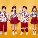  танцевальный костюм ребенок одежда Heart Heart рисунок рубашка брюки юбка hiphop stage костюм ребенок Dance stage костюм HIPHOP постановка одежда тренировка надеты Dance презентация модный 