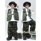  hip-hop Kids танцевальный костюм мужчина девочка выставить Street камуфляж брюки dabodabo Jazz Dance одежда движение ... урок надеты группа 