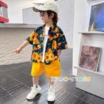  Dance короткий рукав обычно надеты рисунок рубашка цветочный принт ребенок Kids мужчина девочка заметный симпатичный модный Street casual желтый лето 120 130 140 150 160 170