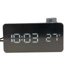  outlet зеркало модель цвет LED цифровой часы черный сигнализация snooze функция датчик температуры 12/24h переключатель Night режим есть USB подача тока батарейка резервная копия соответствует 