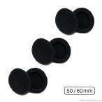 ヘッドホン イヤーパッド 3ペア 6枚 セット 交換用 汚れ 皮脂 垢 スポンジ 汗 清潔 クッション カバー 厚み ヘッドフォン コールセンター パッド 補修 劣化 破損