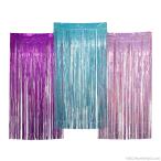 ホイル フリンジ カーテン 飾り 装