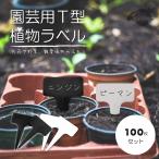 園芸T型ラベル 100枚入り 白 黒 園芸ラベル 植物ラベル T型ラベル 花壇 植木鉢 ガーデニング 植物タグ 家庭菜園 学校 花育 ネームプレート