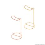 金属製ヘッドホンスタンド ゴールド ローズゴールド ヘッドホンハンガー 卓上 便利 軽量 高級感 収納 保管 ディスプレイ