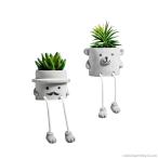 フェイク観葉植物 ひげ くま 鉢 フェイクグリーン プランター ガーデニング サボテン 花 インテリア 一人暮らし 多肉植物 かわいい