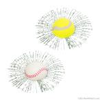 めり込みボールステッカー 野球/テニス カーステッカー 面白ステッカー 3D 貼り付け どっきり ひび 割れ ジョークグッズ 車ガラス 店舗 装飾 A-ITEM