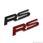 RS カーステッカー 黒 赤 エンブレム