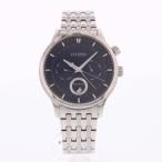 CITIZEN シチズン 腕時計 メンズ ソーラー エコドライブ ECO DRIVE ムーンフェイズ 海外モデル メタル ブレス シルバー ブルー 青 AP1050-56L 爆買