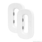 A-ITEM O型ドアロック 2個セット 冷蔵庫 チャイルドロック ベビーガード 子ども いたずら防止 認知症 介護 ストッパー あさる 冷凍庫 ドアストッパー 指