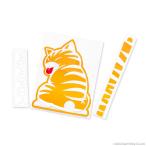 リアワイパー用 猫ステッカー 車 おもしろい ステッカー リア ウィンドウ ガラス ワイパー 猫 猫型 尻尾 しっぽ 肉球 discovery