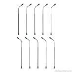  для макета LED улица лампа 10 шт. комплект 1/200 кукольный дом кукла маленький размер lai карты лампа . строительство произведение производства сборный Lead линия LED лампочка-индикатор geo лама электрический 