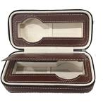  наручные часы кейс для хранения кожа часы кейс Brown наручные часы Synth tik кожа путешествие командировка путешествие для часов 