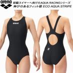  Arena arena женский .. купальный костюм WA одобрение One-piece надеты . ремешок ECO AQUA STRIPE aqua полоса AS6SRC52L BKBK