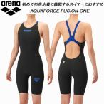  Arena arena женский .. купальный костюм гонки для WA одобрение AQUAFORCE FUSION-ONE aqua сила Fusion one AS6SRC10L BKBL[ возвращенный товар * замена не возможна товар ]