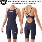  Arena arena Junior женщина .. купальный костюм гонки для WA одобрение AQUAFORCE FUSION-ONE двойной ремешок AS6SRC11G NVSL[ возвращенный товар * замена не возможна товар ]