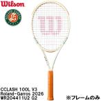  Wilson Wilson [ только рама ] бейсбол теннис ракетка авария CLASH 100L V3 Roland-Garros 2026 WR204411U2 G2