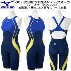 ミズノ MIZUNO レディース 競泳水着 WA承認 ハーフスパッツ GX・SONIC STREAM レースオープンバックN2MGC72381