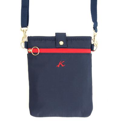 美品 kitamura ショルダーバッグ ロゴ 型押し シボ革 ダークネイビー 美品 kitamura ショルダーバッグ ロゴ 型押し シボ革 ダーク