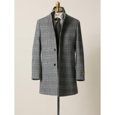 メンズ ロングコート ステンカラーコート 07（メンズステンカラーコート）（サイズ（S/M/L）：LL（XL