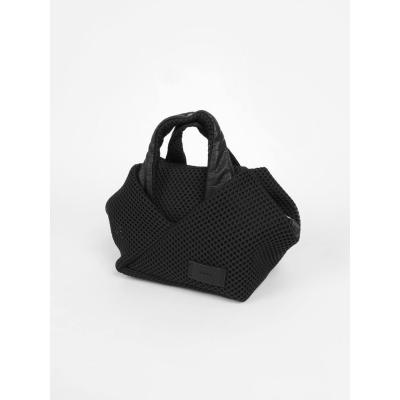 ⭐︎新品未使用⭐︎nouer ショルダーかごバッグ black フェザーニットショルダーバッグ（ショルダーバッグ） | SHOO